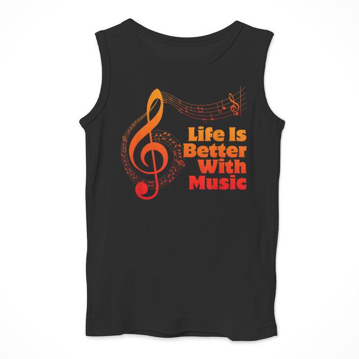 Life Is Better With Music Theory Musician Teacher Notes Clef Men Tank Top, funny design Life Is Better With Music Theory Musician Teacher Notes Clef Men Tank Top, funny design