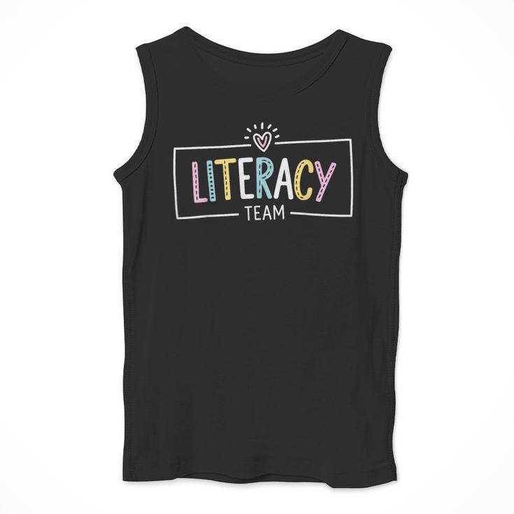 Literacy Team Teacher Men Tank Top, funny design Literacy Team Teacher Men Tank Top, funny design