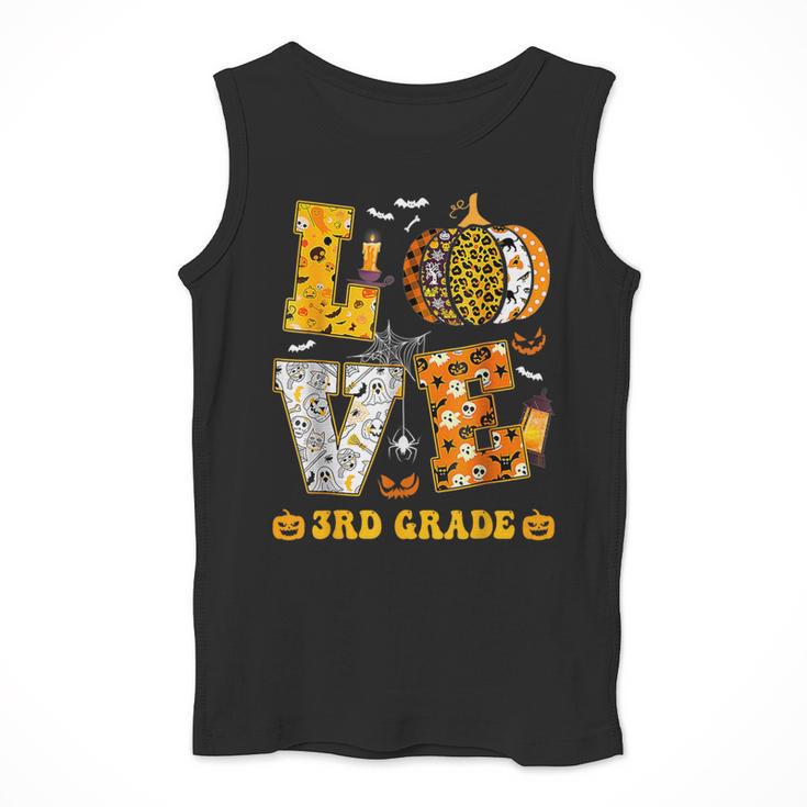 LOVE 3rd Grade Pumpkin Teacher Student Halloween Costume Men Tank Top, funny design LOVE 3rd Grade Pumpkin Teacher Student Halloween Costume Men Tank Top, funny design