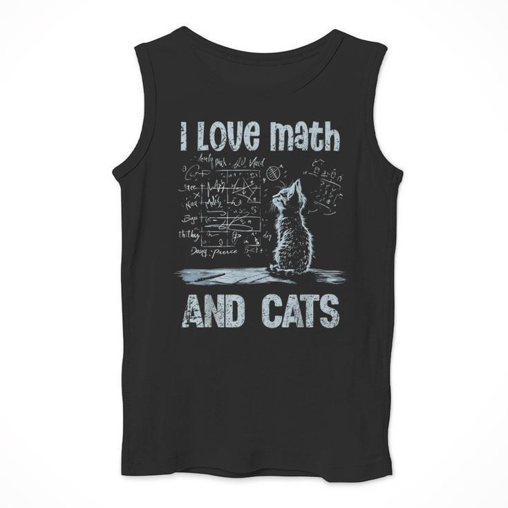 I Love Math And Cats Cat Lover Science Teacher Student Men Tank Top, Science Teacher Gifts, funny design I Love Math And Cats Cat Lover Science Teacher Student Men Tank Top, Science Teacher Gifts, funny design