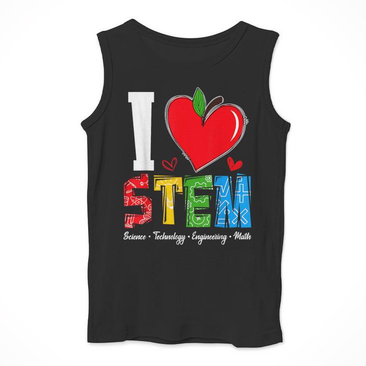 I Love STEM Student Teacher 1st Day Of School Back To School Men Tank Top, funny design I Love STEM Student Teacher 1st Day Of School Back To School Men Tank Top, funny design