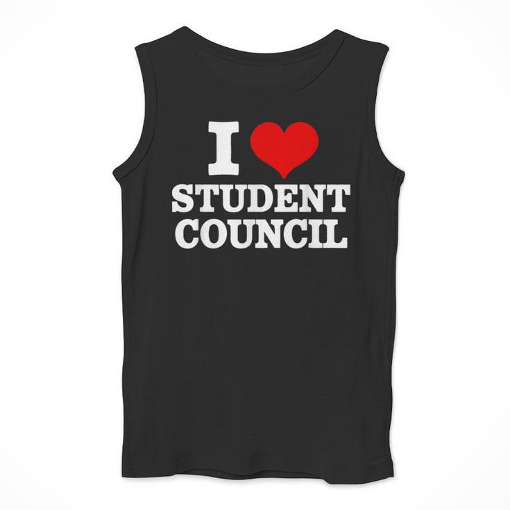 I Love Student Council Student Teacher Men Tank Top, funny design
