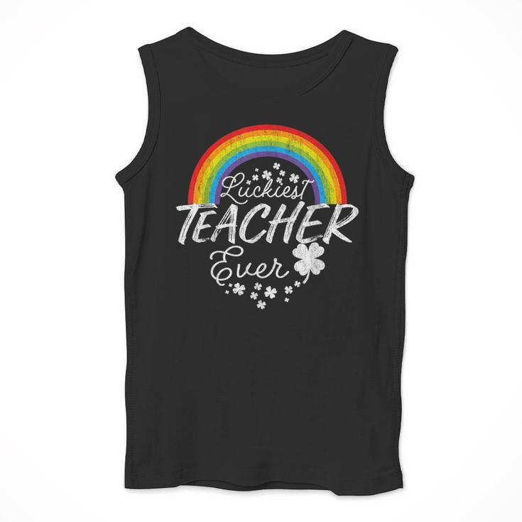 Luckiest Teacher Ever Rainbow- St Patricks Day Teacher Men Tank Top, funny design Luckiest Teacher Ever Rainbow- St Patricks Day Teacher Men Tank Top, funny design