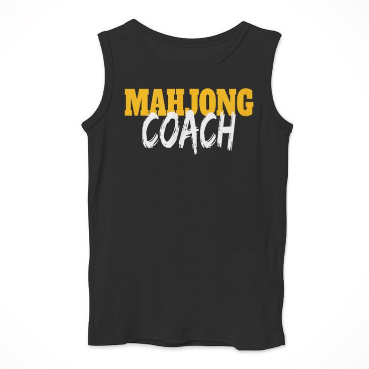 Mahjong Coach Coaching Trainer Teacher Men Tank Top, funny design Mahjong Coach Coaching Trainer Teacher Men Tank Top, funny design