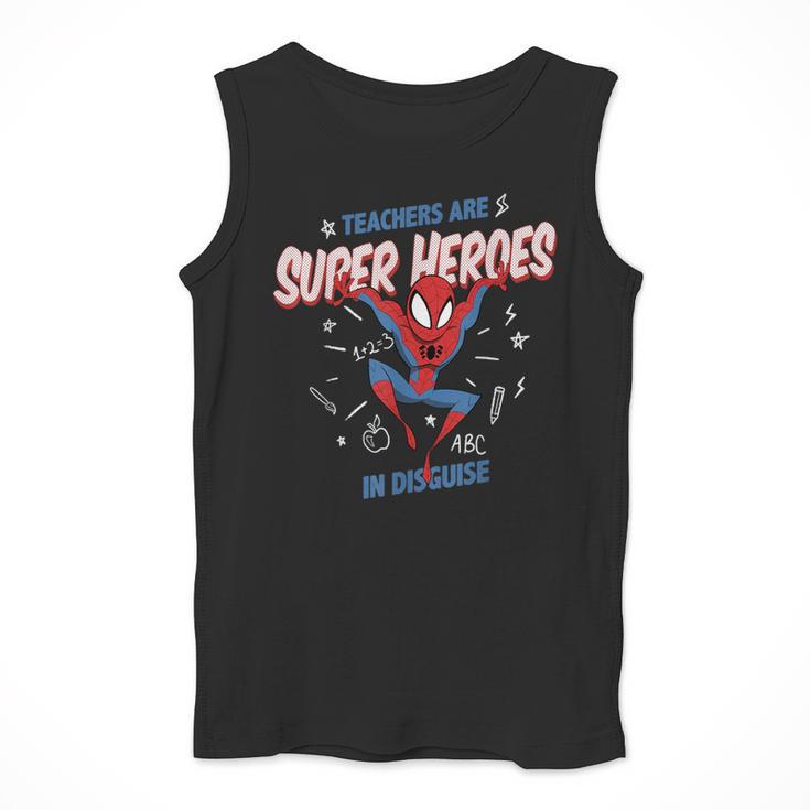 Marvel Spider-Man Teachers Are Super Heroes Men Tank Top, funny design Marvel Spider-Man Teachers Are Super Heroes Men Tank Top, funny design