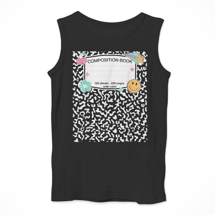 Matching Group Halloween Teacher Composition Book Notebook Men Tank Top, funny design Matching Group Halloween Teacher Composition Book Notebook Men Tank Top, funny design