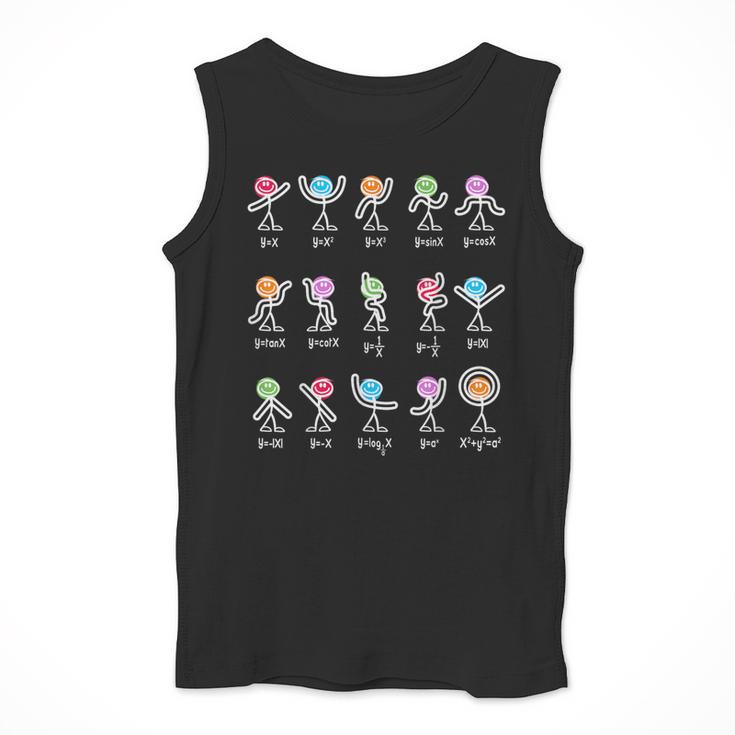 Math Equation Figures Algebra Dance Nerdy Teacher Joke For Men Women Girls Kids Men Tank Top, funny design