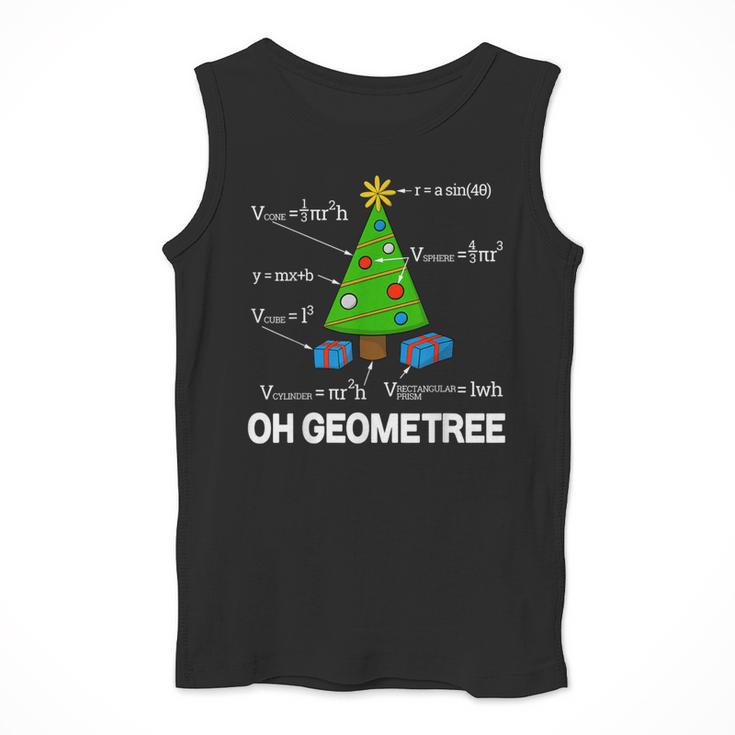 Math Geometry Christmas Tree Geometree Teacher Men Tank Top, funny design