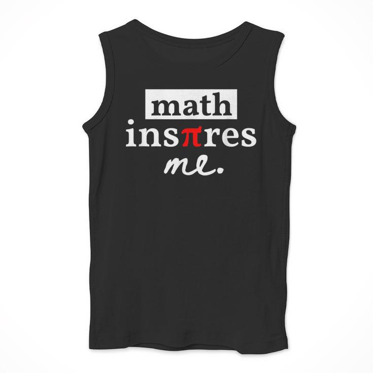 Math Inspires Me Spelled With Pi Day Teacher Men Tank Top, funny design