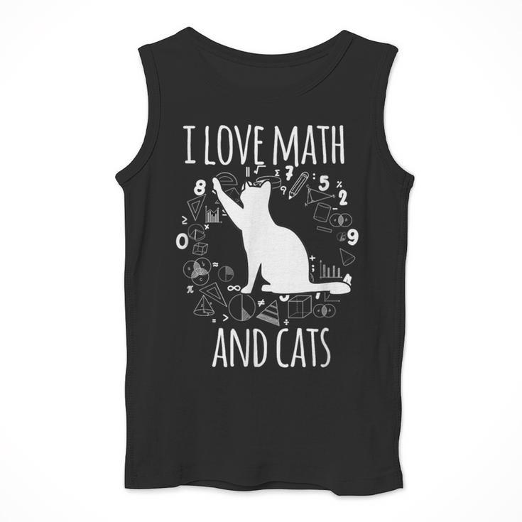 Math Nerd Math Teacher Cat Lover I Love Math And Cats Men Tank Top, funny design Math Nerd Math Teacher Cat Lover I Love Math And Cats Men Tank Top, funny design