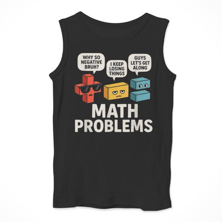 Math Problems Symbols Teacher Back To School Girl Boy Men Tank Top, funny design Math Problems Symbols Teacher Back To School Girl Boy Men Tank Top, funny design
