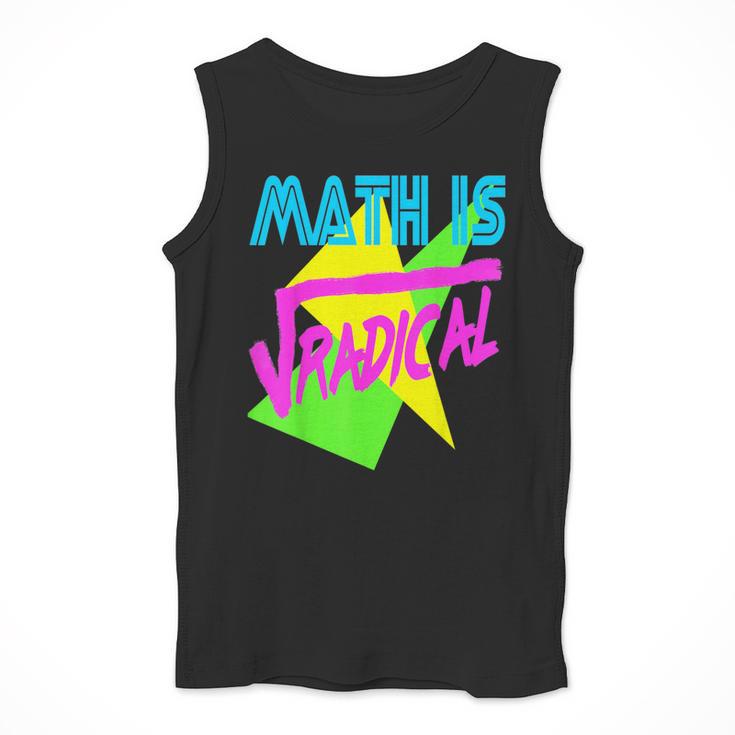 Math Is Radical Retro 80s Vintage Algebra Teacher Men Tank Top, funny design Math Is Radical Retro 80s Vintage Algebra Teacher Men Tank Top, funny design