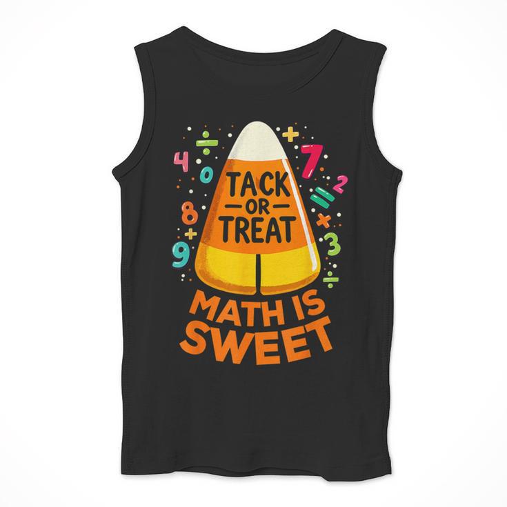 Math Teacher Halloween Costume Trick Or Treat Math Sweet Men Tank Top, funny design Math Teacher Halloween Costume Trick Or Treat Math Sweet Men Tank Top, funny design