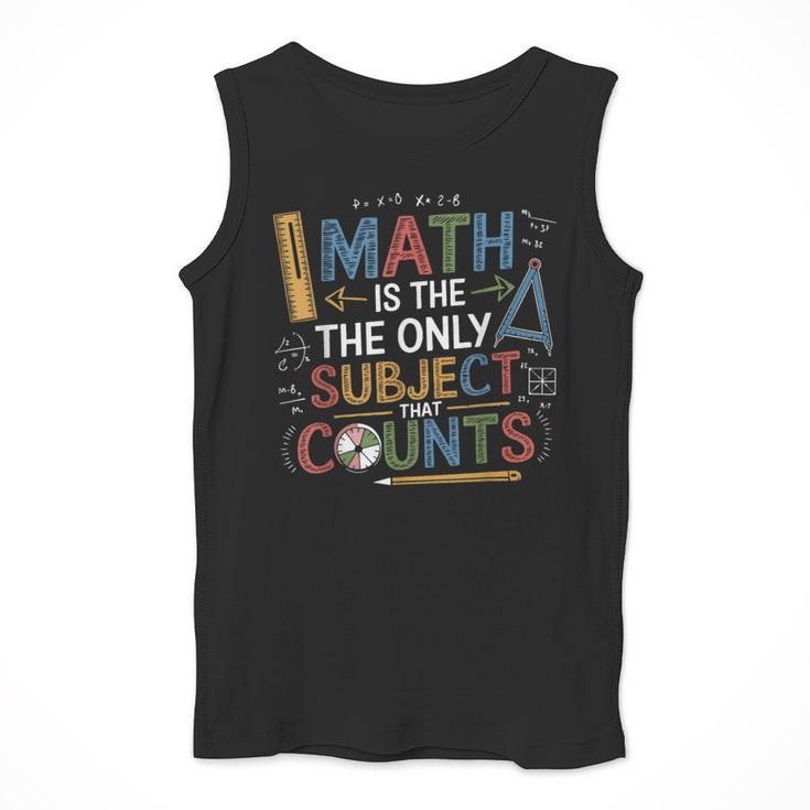 Math Teacher Mathematician Subject Mathematics Joke Men Tank Top, funny design Math Teacher Mathematician Subject Mathematics Joke Men Tank Top, funny design