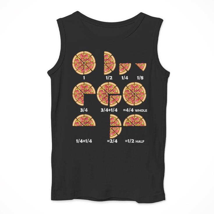 Maths Day Costume Idea Kids Teachers Pizza Slice Fraction Men Tank Top, funny design Maths Day Costume Idea Kids Teachers Pizza Slice Fraction Men Tank Top, funny design