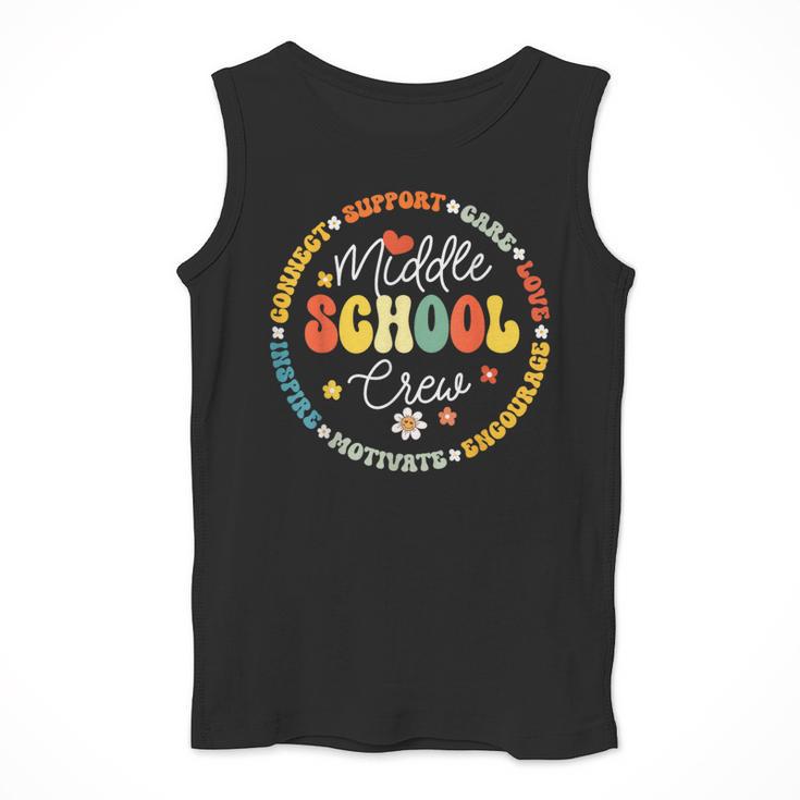 Middle School Crew Back To School For Teacher Men Tank Top, funny design Middle School Crew Back To School For Teacher Men Tank Top, funny design