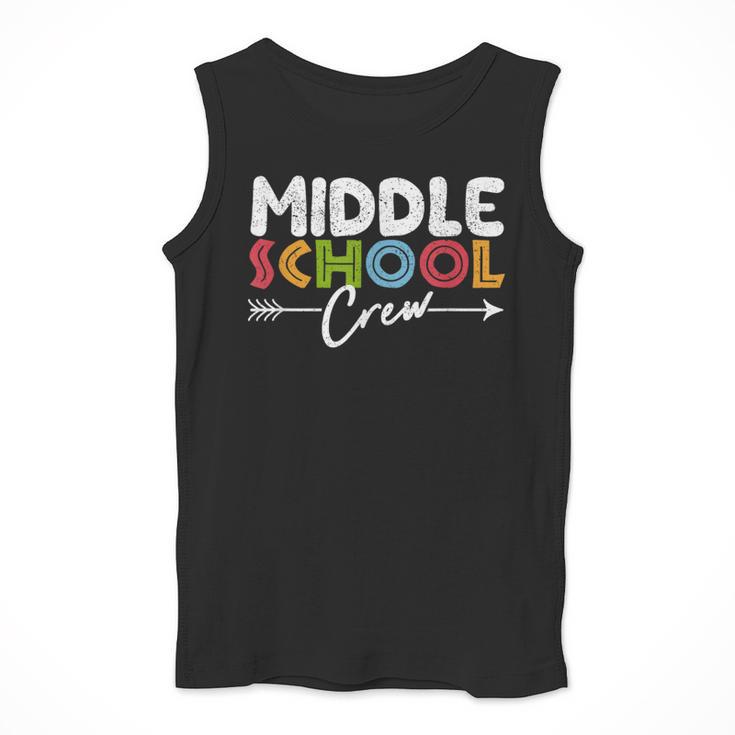 Middle School Crew Retro Teacher Student Vintage Men Tank Top, funny design Middle School Crew Retro Teacher Student Vintage Men Tank Top, funny design