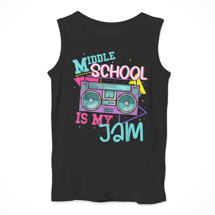 Middle School Is My Jam Cute Teacher Shirt 80's 90's Styl Men Tank Top, funny design Middle School Is My Jam Cute Teacher Shirt 80's 90's Styl Men Tank Top, funny design