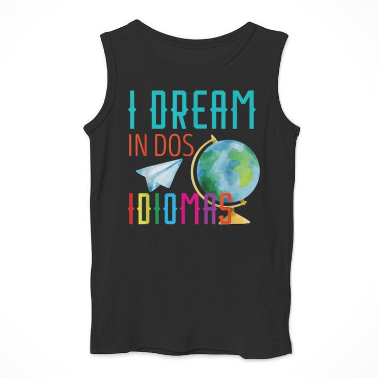 Multilingual Teacher In Dos Idiomas Linguist Language Men Tank Top, funny design Multilingual Teacher In Dos Idiomas Linguist Language Men Tank Top, funny design