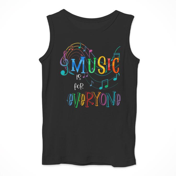 Music Is For Everyone Love For Music Teachers Men Tank Top, funny design