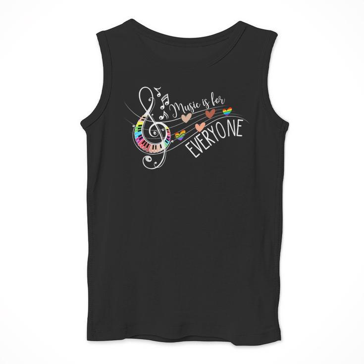 Music Is For Everyone Music Teacher Men Tank Top, funny design Music Is For Everyone Music Teacher Men Tank Top, funny design