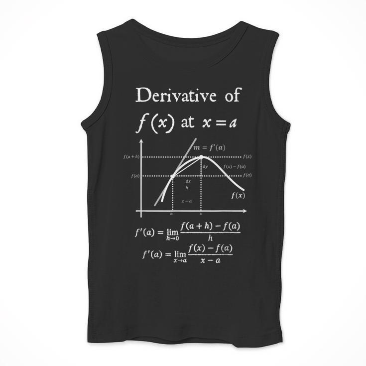 Nerdy Definition Of Derivative Limit Calculus Math Teacher Men Tank Top, funny design