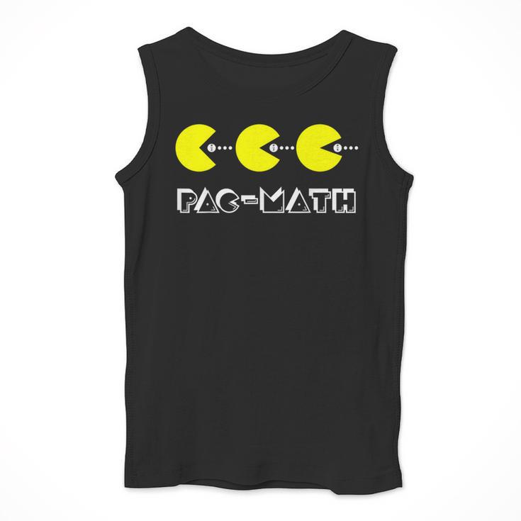 Nerdy Pac-Math Nom Retro Game Precalculus Math Teacher Men Tank Top, funny design Nerdy Pac-Math Nom Retro Game Precalculus Math Teacher Men Tank Top, funny design