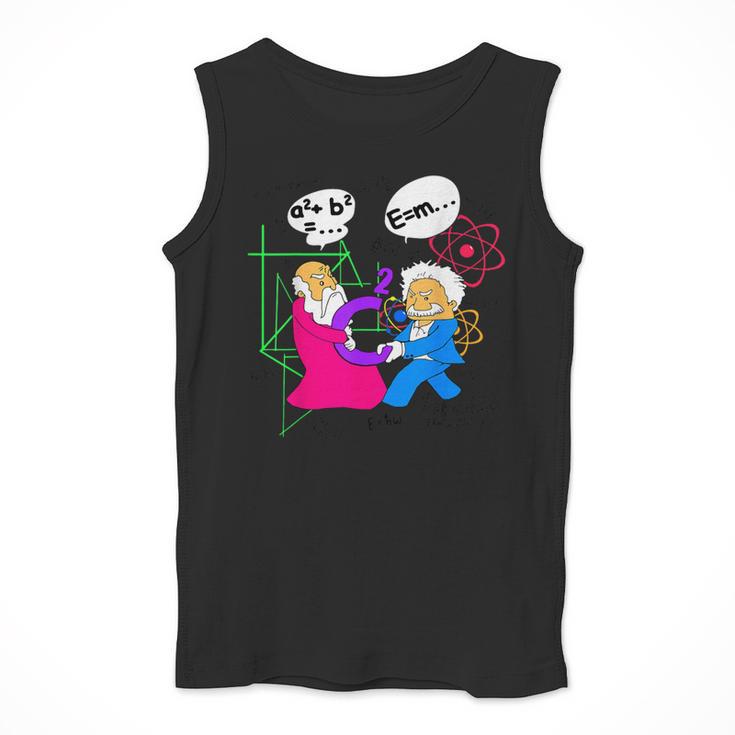 Nerdy Pythagoras Fighting Over C Squared Math Teacher Men Tank Top, funny design Nerdy Pythagoras Fighting Over C Squared Math Teacher Men Tank Top, funny design