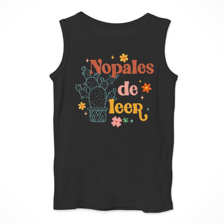 Nopales De Leer Spanish Teacher Maestra Cactus Bilingual Men Tank Top, funny design Nopales De Leer Spanish Teacher Maestra Cactus Bilingual Men Tank Top, funny design