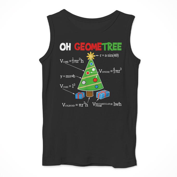 Oh Geometree Christmas Tree Geometry Math Teacher Men Tank Top, funny design