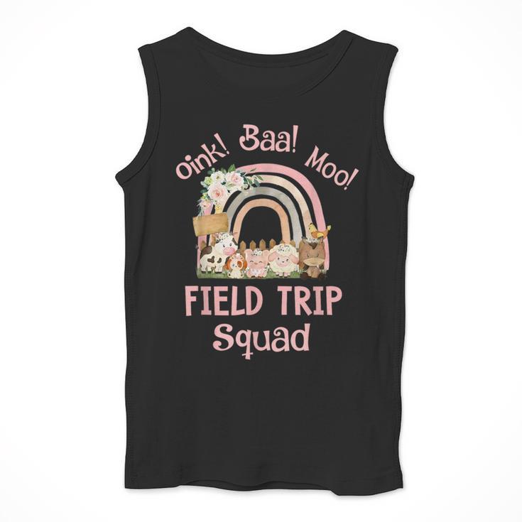 Oink Baa Moo Field Trip Squad Teacher Students Matching Men Tank Top, funny design