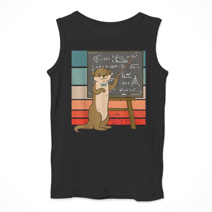 Otter Professor Teacher Teaching Maths Mathematics Men Tank Top, funny design Otter Professor Teacher Teaching Maths Mathematics Men Tank Top, funny design