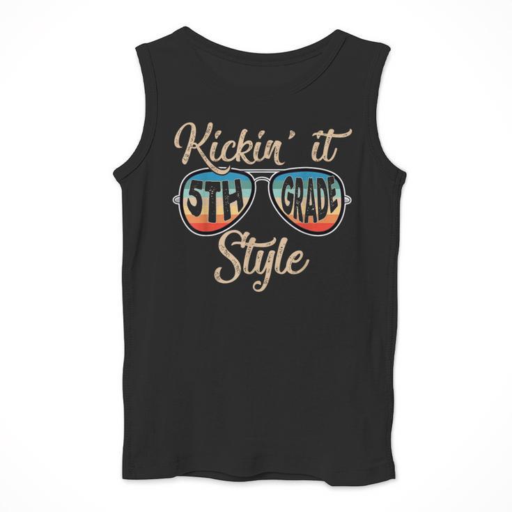 P41l Retro Kickin It 5th Grade Style Teacher Back To School For Men Women Girls Kids Men Tank Top, funny design P41l Retro Kickin It 5th Grade Style Teacher Back To School For Men Women Girls Kids Men Tank Top, funny design
