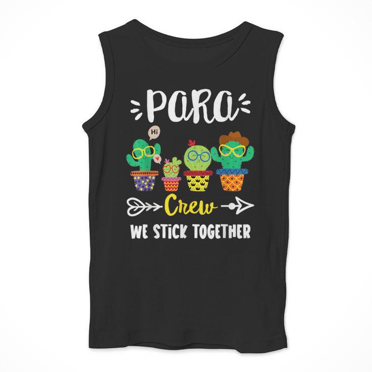 PARA Crew School Cactus Team PARA Teacher Squad For Men Women Kids Men Tank Top, funny design PARA Crew School Cactus Team PARA Teacher Squad For Men Women Kids Men Tank Top, funny design