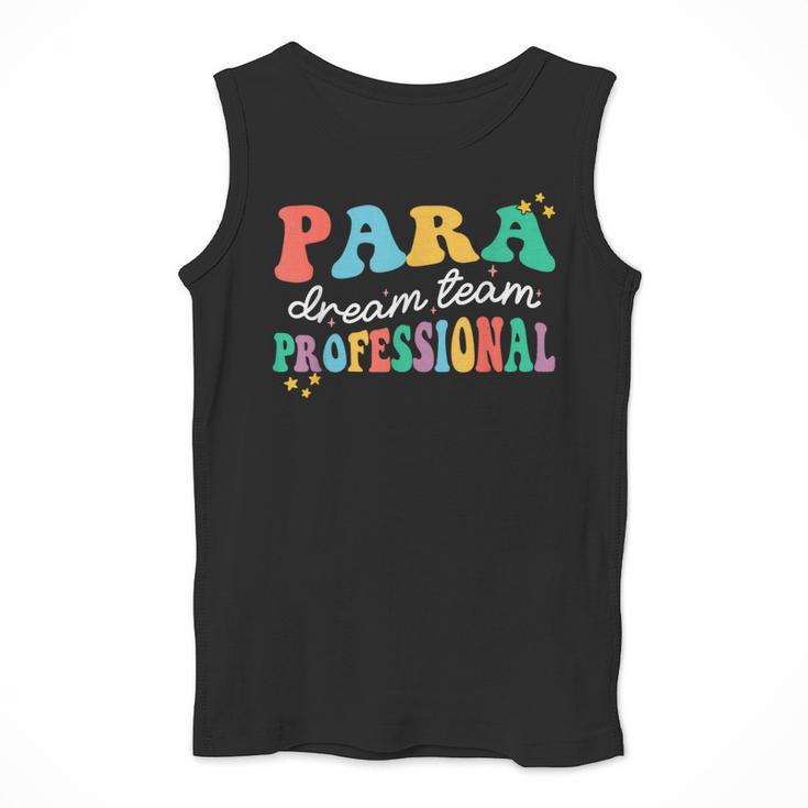 Para Paraprofessional Dream Crew Team Back To School Teacher Men Tank Top, funny design