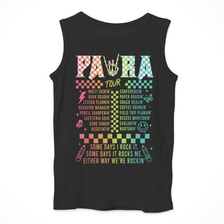 Para Tour Paraprofessional Squad Rock Teacher Back To School Men Tank Top, funny design Para Tour Paraprofessional Squad Rock Teacher Back To School Men Tank Top, funny design