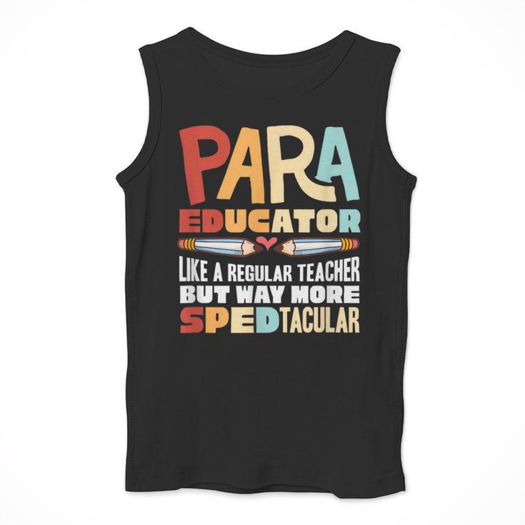 Paraeducator Paraprofessional SPED Teacher Men Tank Top, funny design