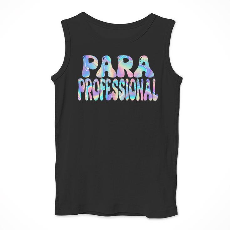 Paraprofessional Groovy Back To School Cute Teachers Women Men Tank Top, funny design Paraprofessional Groovy Back To School Cute Teachers Women Men Tank Top, funny design