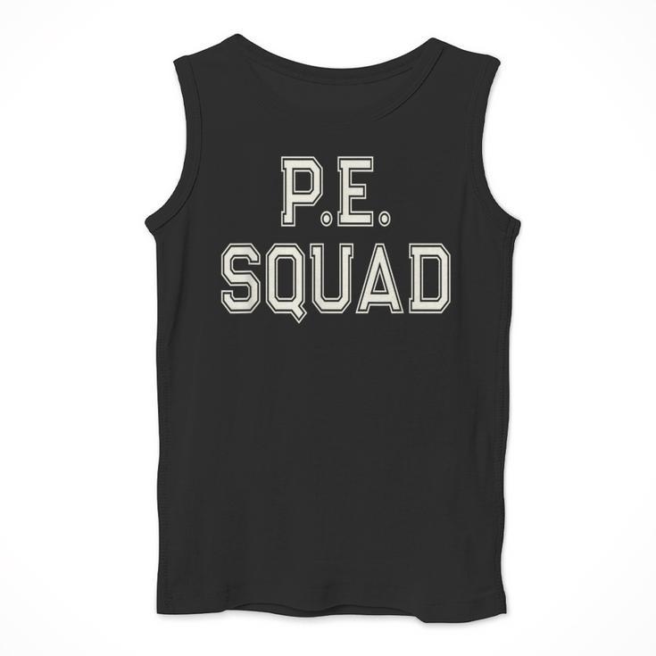 PE SQUAD Physical Education PE Teacher Team Kids Gym Crew Men Tank Top, Pe Teacher Gifts, funny design
