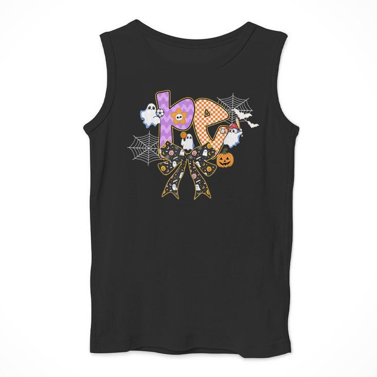 PE Teacher Coach Coquette Ghost Halloween Physical Education Men Tank Top, Pe Teacher Gifts, funny design PE Teacher Coach Coquette Ghost Halloween Physical Education Men Tank Top, Pe Teacher Gifts, funny design