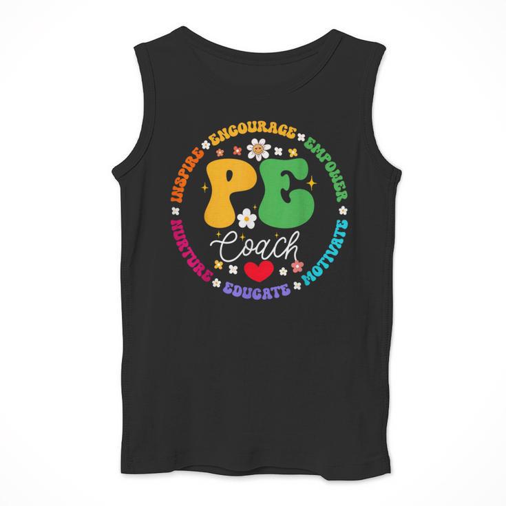 Physical Education PE Instructor Coach Teacher Gym Men Tank Top, Pe Teacher Gifts, funny design