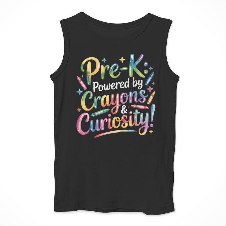 Pre-K Crayons & Curiosity Preschool Teachers Life Tie Dye Men Tank Top, funny design Pre-K Crayons & Curiosity Preschool Teachers Life Tie Dye Men Tank Top, funny design