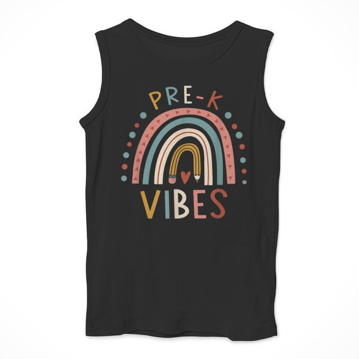 Pre K Vibes Back To School Student Teacher Men Tank Top, funny design Pre K Vibes Back To School Student Teacher Men Tank Top, funny design