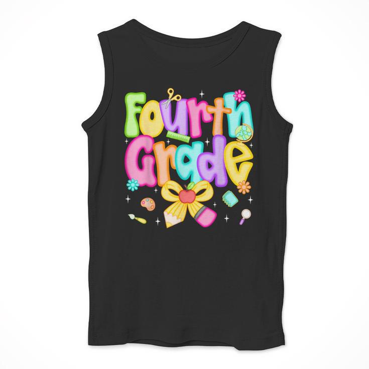 Preppy Fourth Grade Back To School 4th Grade Teacher Girls Men Tank Top, 4th Grade Teacher Gifts, funny design Preppy Fourth Grade Back To School 4th Grade Teacher Girls Men Tank Top, 4th Grade Teacher Gifts, funny design