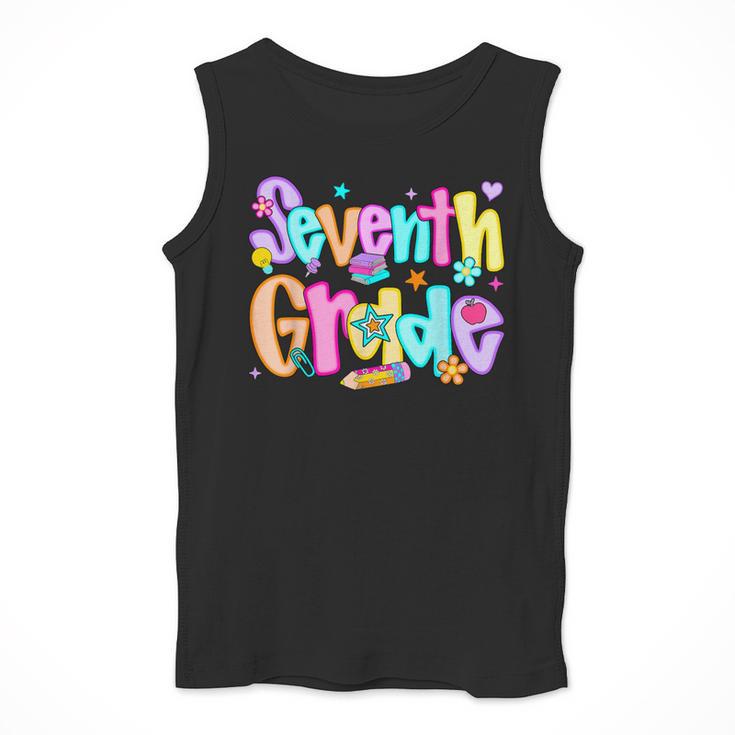Preppy Seventh Grade Back To School 7th Grade Teachers Girls Men Tank Top, funny design Preppy Seventh Grade Back To School 7th Grade Teachers Girls Men Tank Top, funny design
