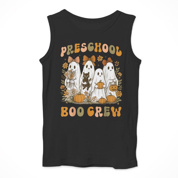 Preschool Boo Crew Teacher Kids Halloween Ghost Cat Pumpkin Men Tank Top, funny design Preschool Boo Crew Teacher Kids Halloween Ghost Cat Pumpkin Men Tank Top, funny design