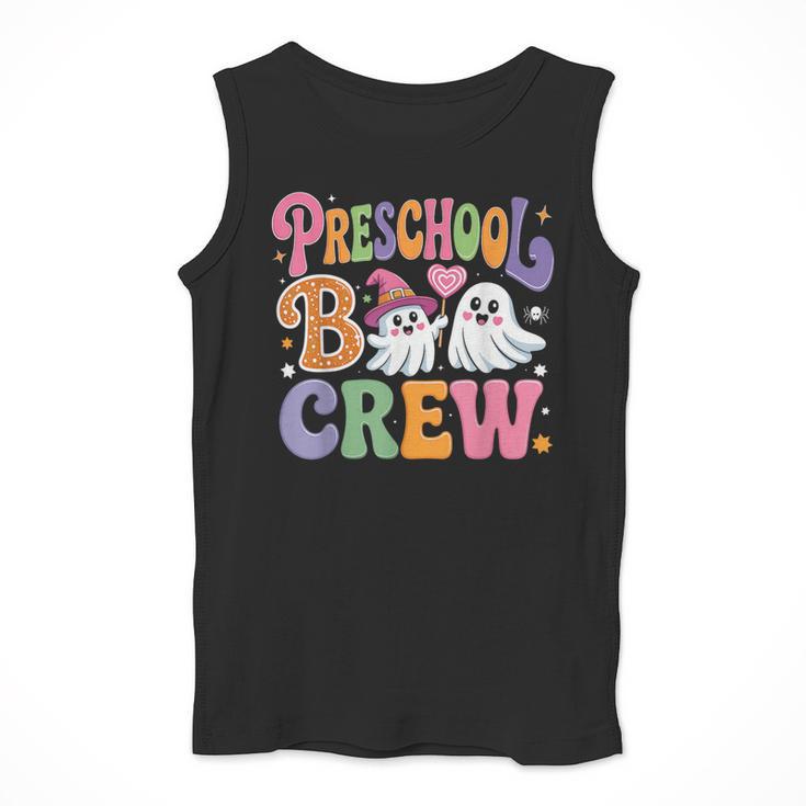 Preschool Boo Crew Preschool Teacher Student Halloween Men Tank Top, funny design