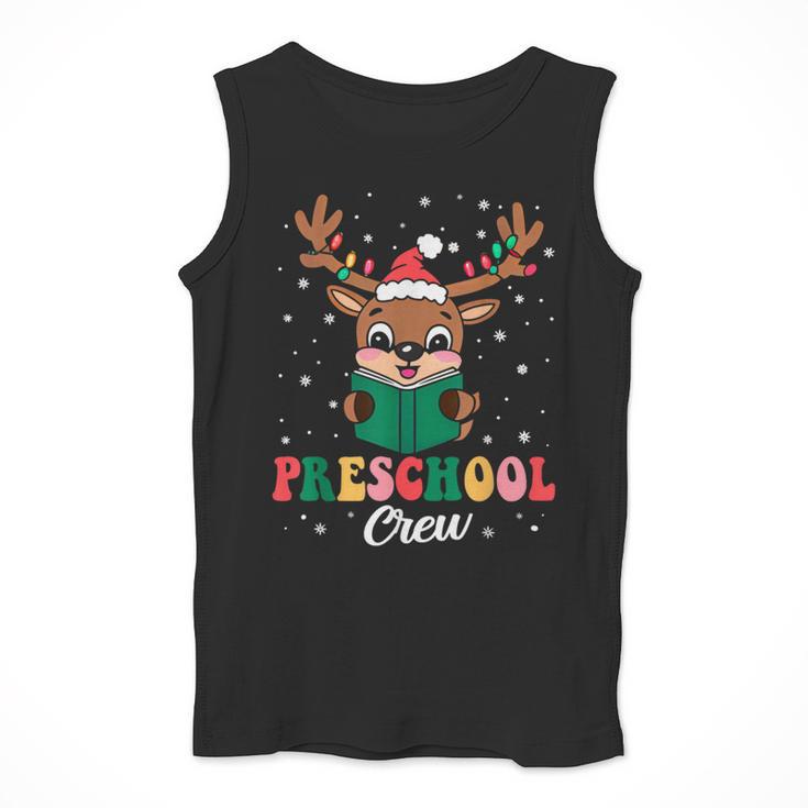 Preschool Crew Xmas Reindeer Teacher Student Christmas Men Tank Top, funny design Preschool Crew Xmas Reindeer Teacher Student Christmas Men Tank Top, funny design