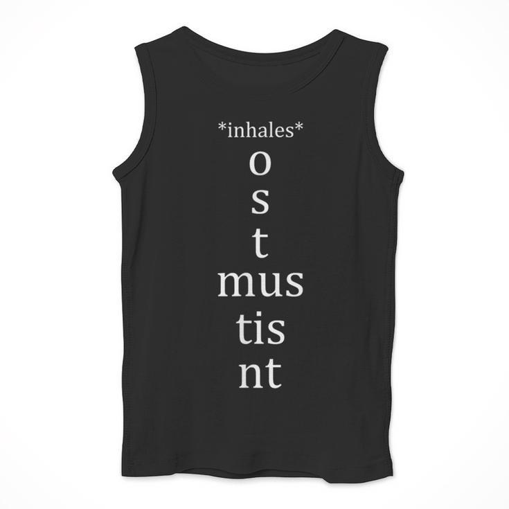 Present Active Conjugation Latin Teacher Latin Language Men Tank Top, funny design