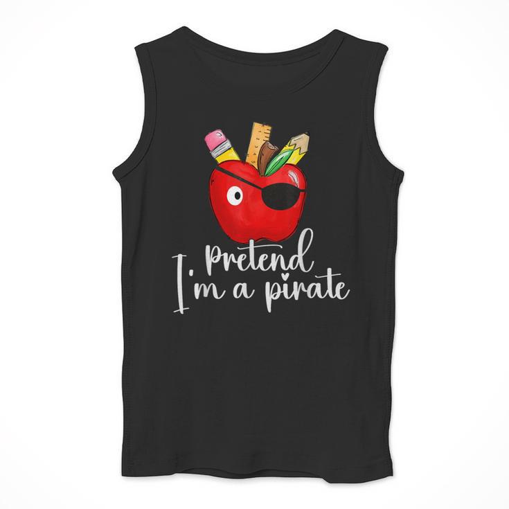 Pretend I'm A Pirate Teacher Apple Talk Like A Pirate Day Men Women Kids Men Tank Top, funny design Pretend I'm A Pirate Teacher Apple Talk Like A Pirate Day Men Women Kids Men Tank Top, funny design